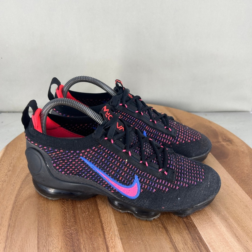 Nike Air Vapormax 2021 FK Black Racer Blue Pink Womens Running Shoes DX2355-001